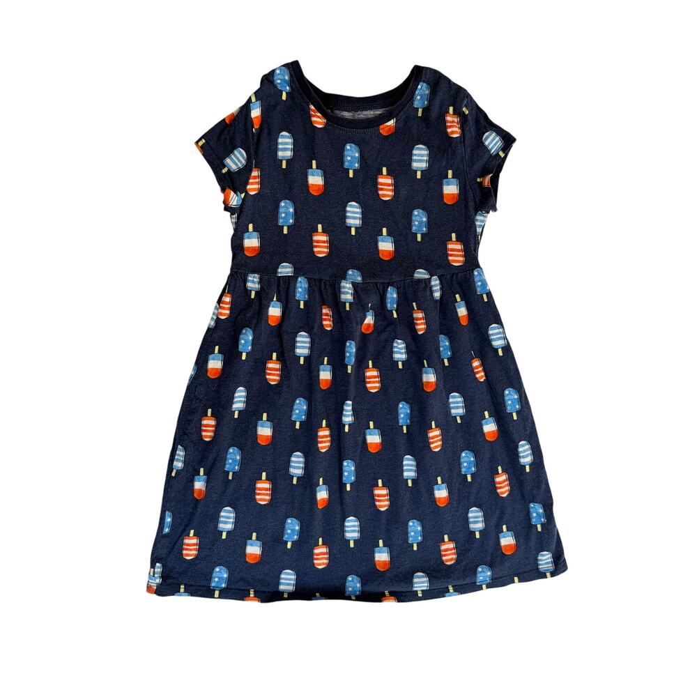 Old Navy Girls Red, White, Blue Dress Sz 5T
